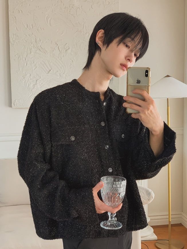 Mir Shining Tweed Crop Jacket