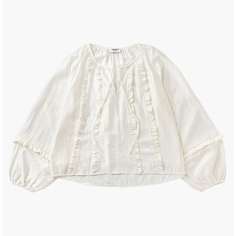 BOHEMIAN VOLUME BLOUSE  (Cream)