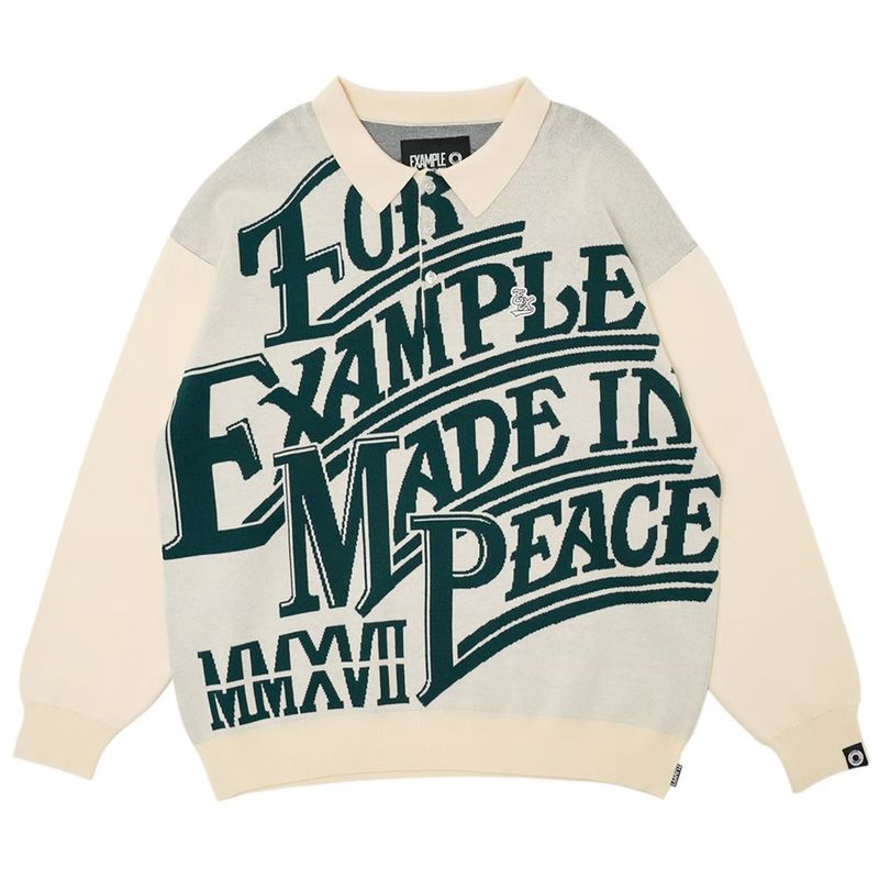 EXAMPLE MADE IN PEACE POLO KNIT SHIRTS