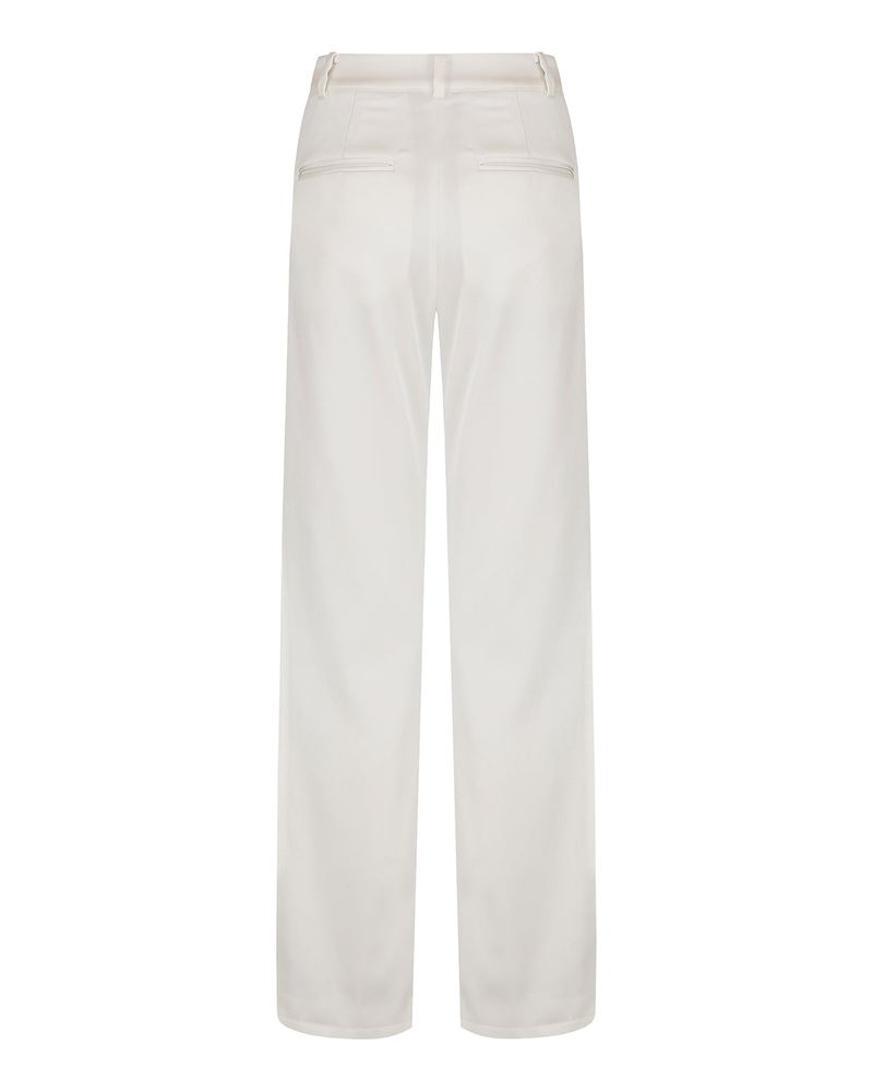 [REORDER] Pleated Logo-Tape Trousers _ White