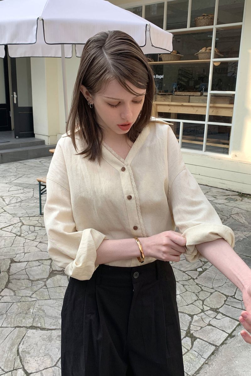 SAND-WASHING SHIRT_BEIGE