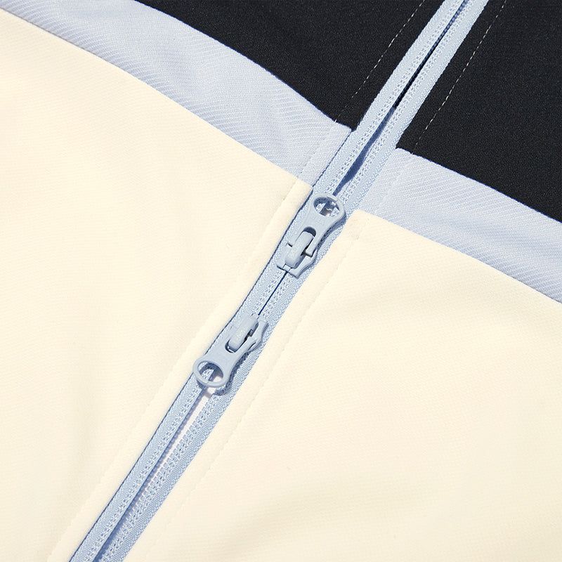 COLOR MIX TRACK JERSEY JACKET [IVORY]