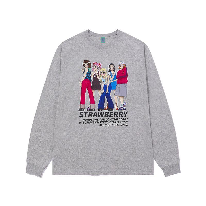 Girls Raglan LS-T [Melange grey]