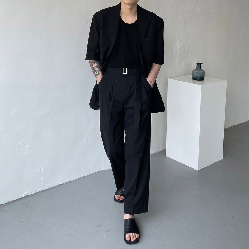 SI Linen Short-Sleeved Jacket (2 colors)