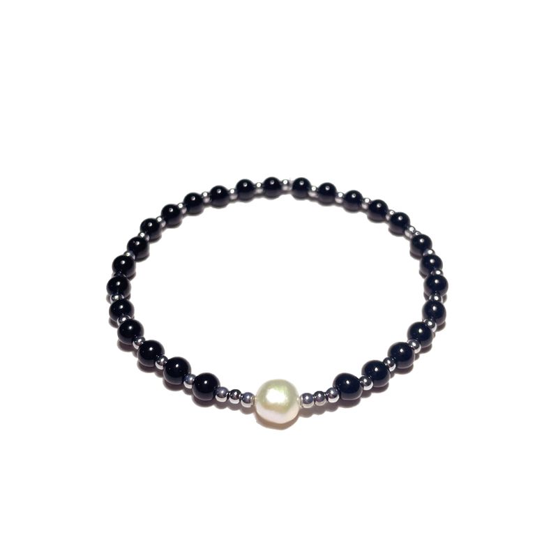 Kichikichiyaya(キチキチヤヤ)の「Kichikichiyaya Bracelet 010 Black Pearl(Accessories)」