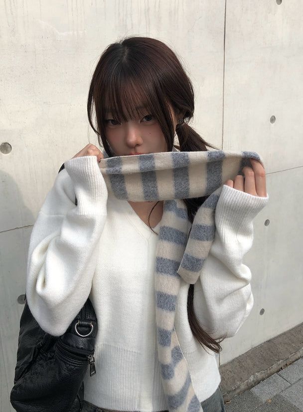 anyonemore（エニーワンモアー）の「The Young Stripe Muffler（Fashion Accessories）」