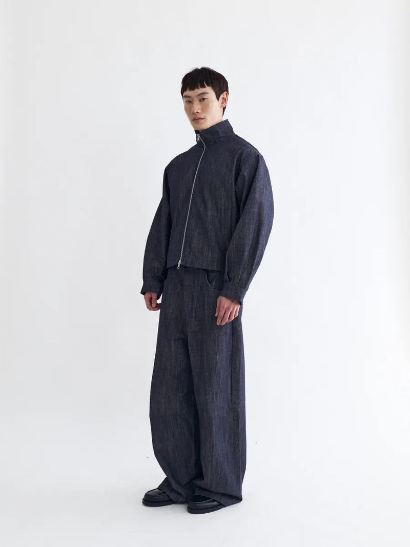 26SS JT3 Stand-Collar Denim Jacket