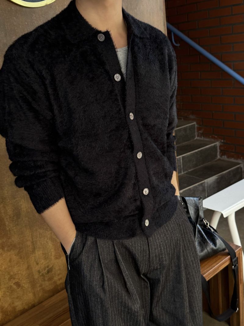 Porter herringbone denim slacks