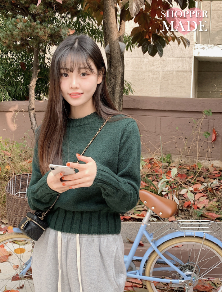 SHOPPERLAND（ショッパーランド）の「[SHOPPERMADE] ウィンターウールクロップニット (4color)（トップス）」