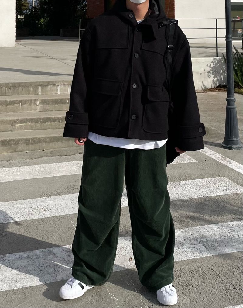 ADEL CORDUROY DOUBLE PINTUCK PANTS