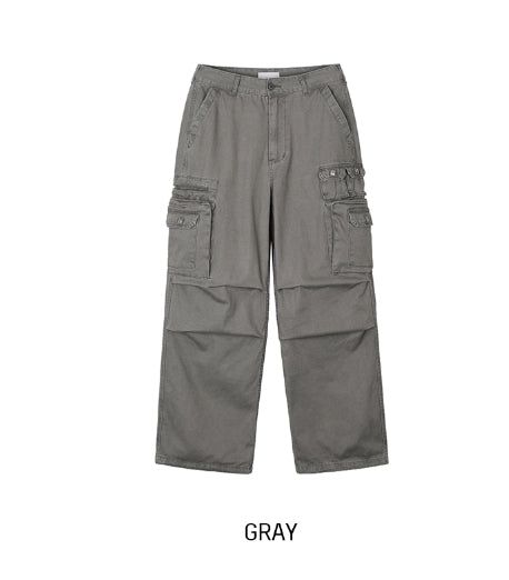 Berken Multi-Pocket Wide Cargo Pants
