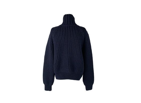 Rucker High Neck Duffle Button Knit Cardigan