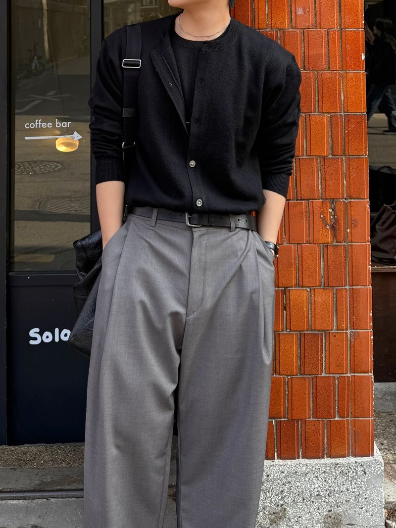 Doom knit layered cardigan