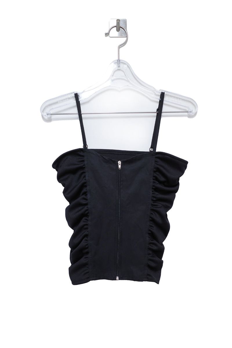 Shirring Corset Sleeveless Top (2 colors)