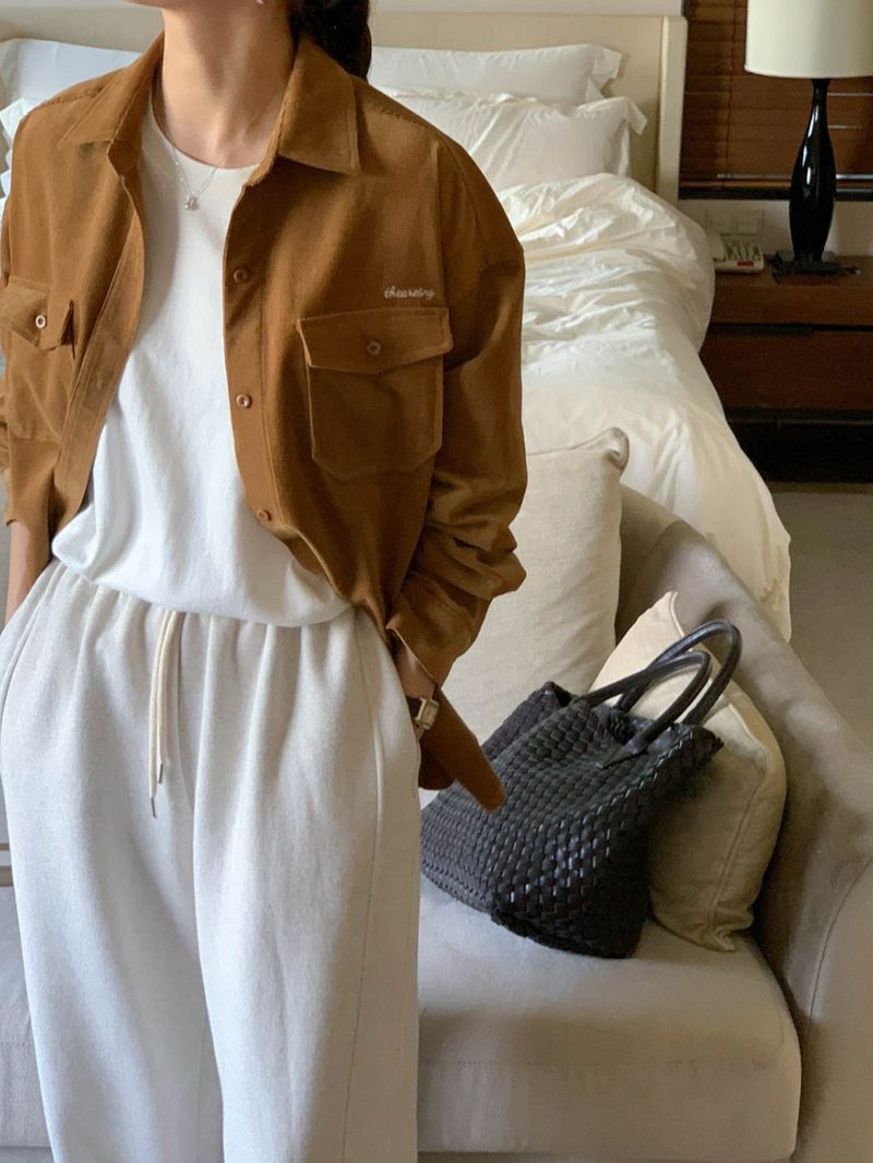 [Wool fleece] Eggdon string two-way pants