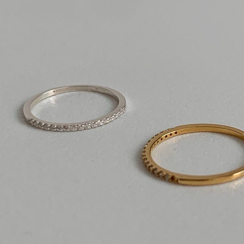 (silver925) Clin cubic ring *gold