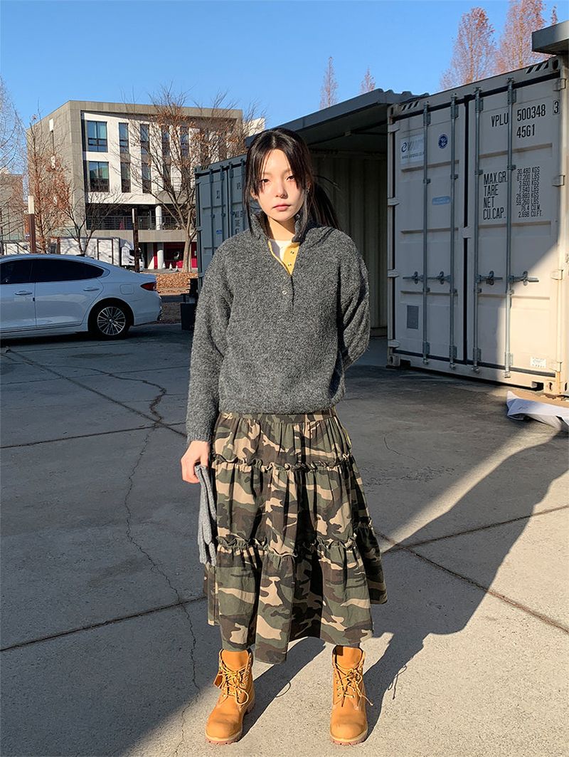 HENLEY ANORAK SWEATER (5C)