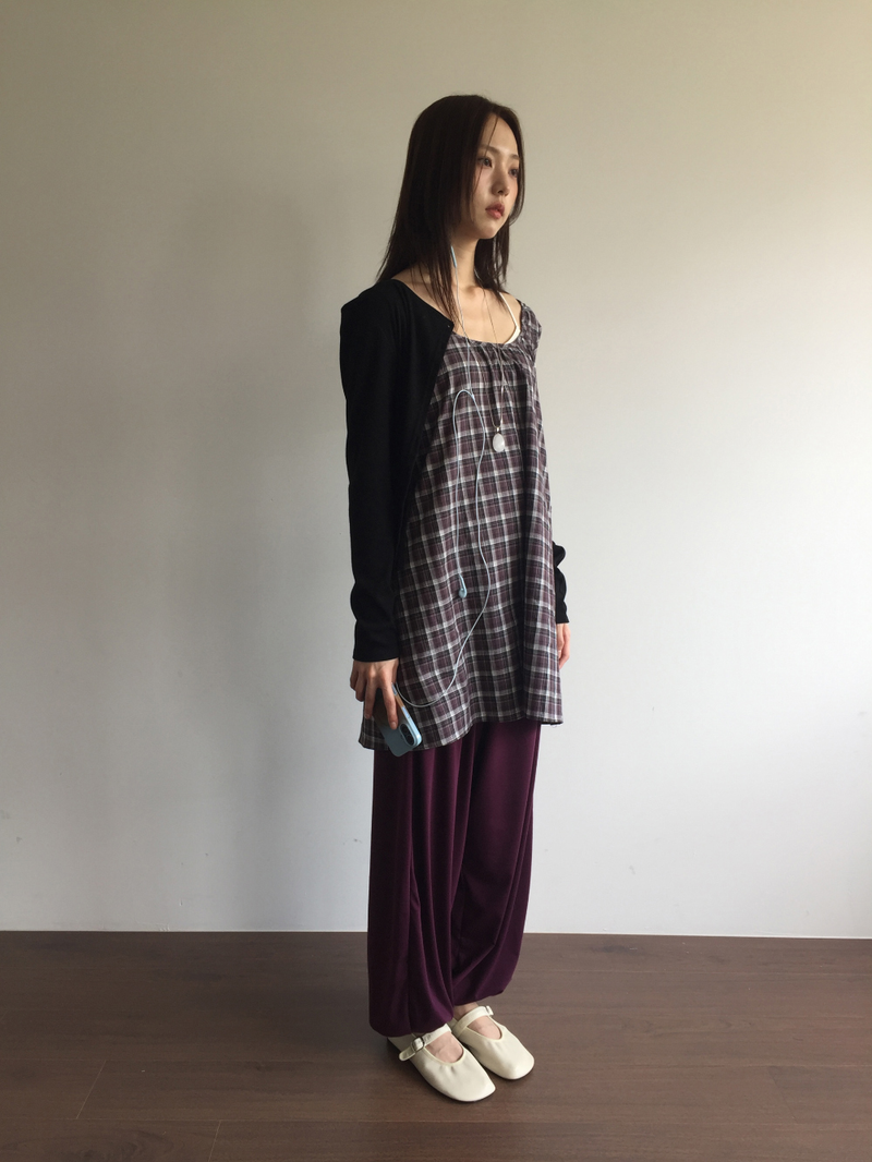 Nerong check midi dress (2color)