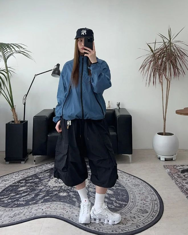 Edin Nylon Cargo Bermuda Pants