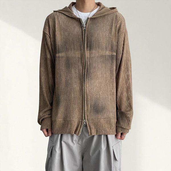 Cross Cooling Mesh Hooded Zip-Up (3 colors)