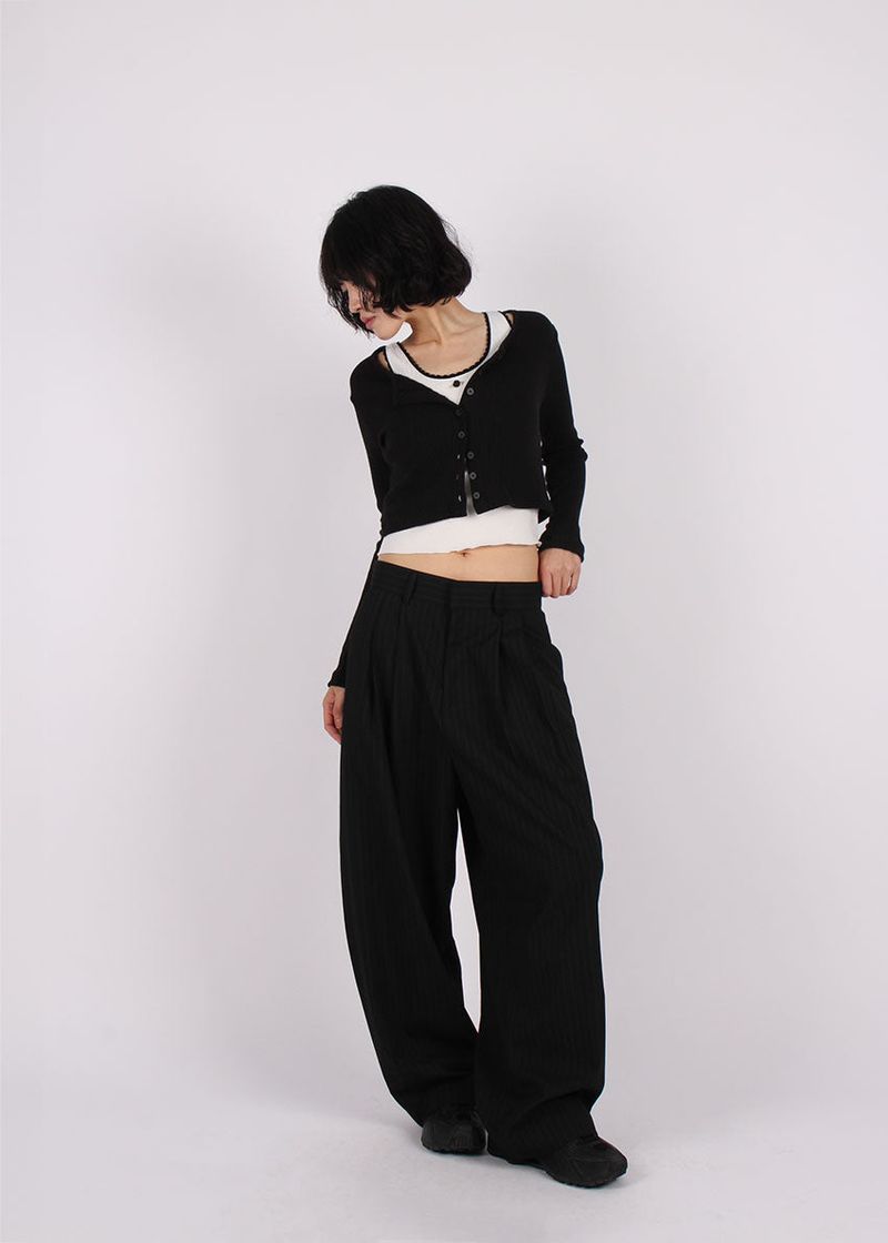 PIN STRIPE BALLOON SLACKS