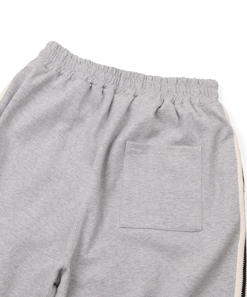 Track Line Pintuck Sweatpants - Gray