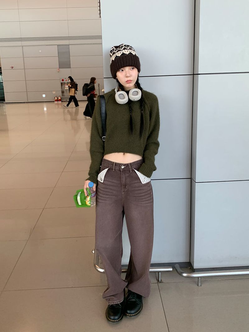 RETRO POCKET POINT JEANS (3C)