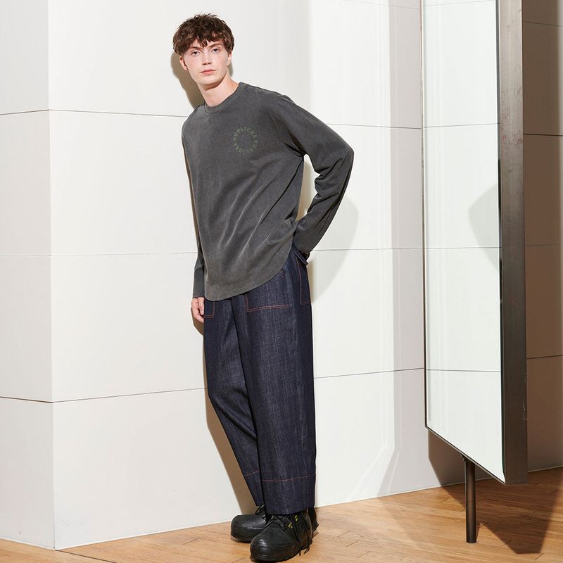  [UNISEX] JACKSON PRINTED TEE, PIGMENT GREY