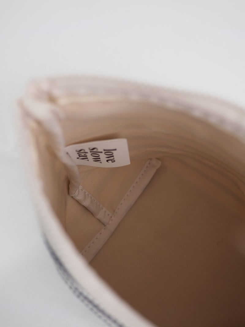 lss basic pouch (L size) _  waffle stripe