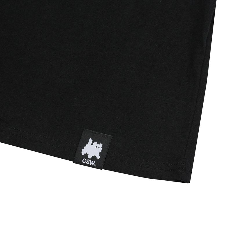 Cat Save The World Basic logo half T Unisex (2Color)
