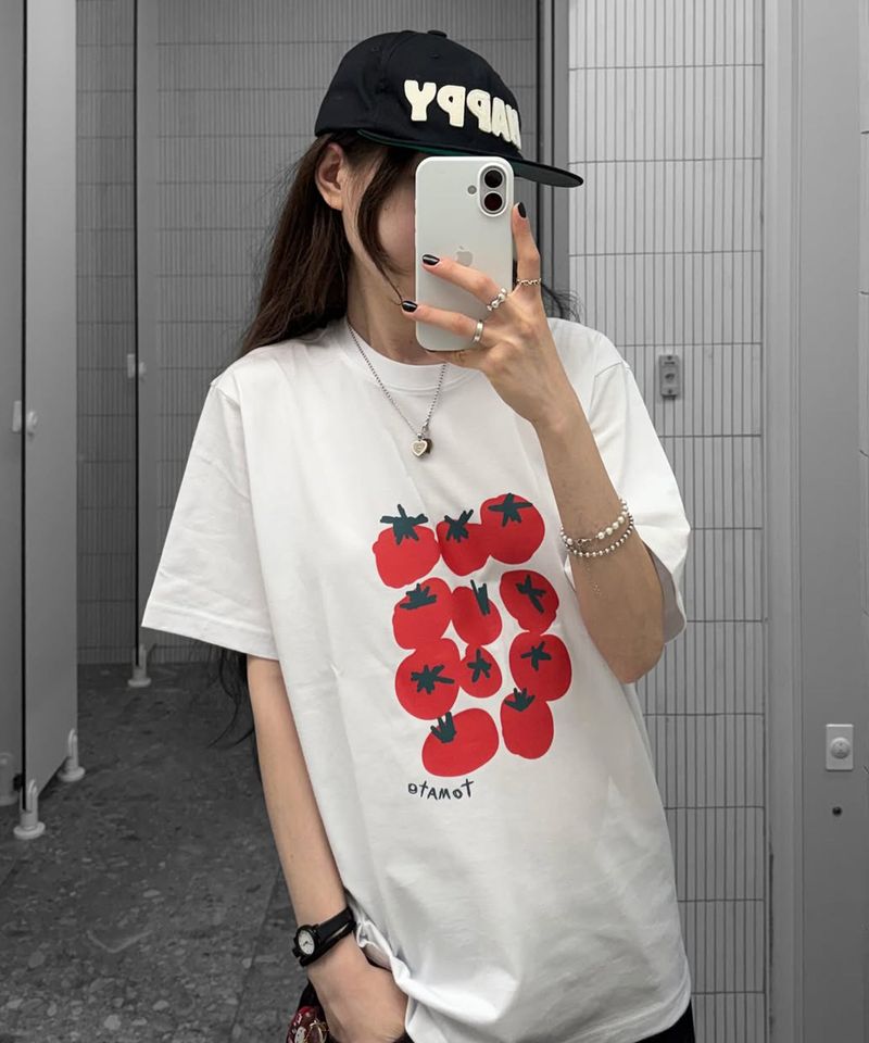 NOTUSUAL(ノットユージュアル)の「Tomato Pack T-shirts - 5COLOR(Tops)」