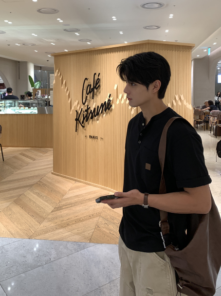 セイント パッチ プロンボタン ヘンリーネック ショートスリーブ