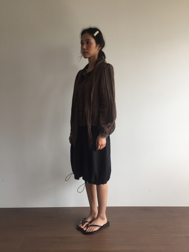 Mer tie blouse (2color)