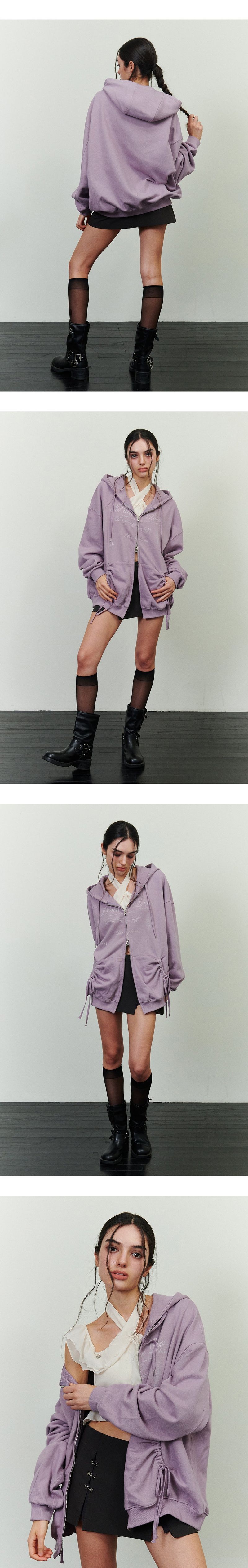 FOG 2WAY HOOD ZIP-UP purple