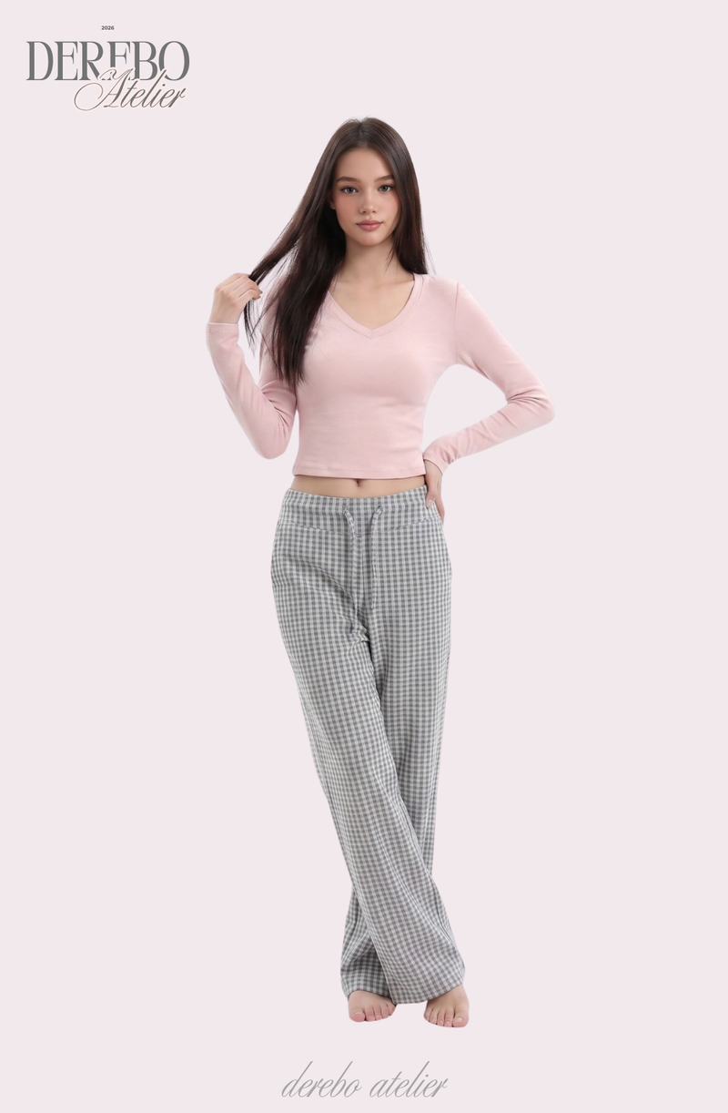 mood check cotton banding casual pants (REGULAR TYPE)