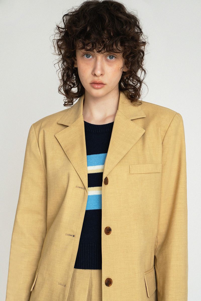 New roman jacket_mustard