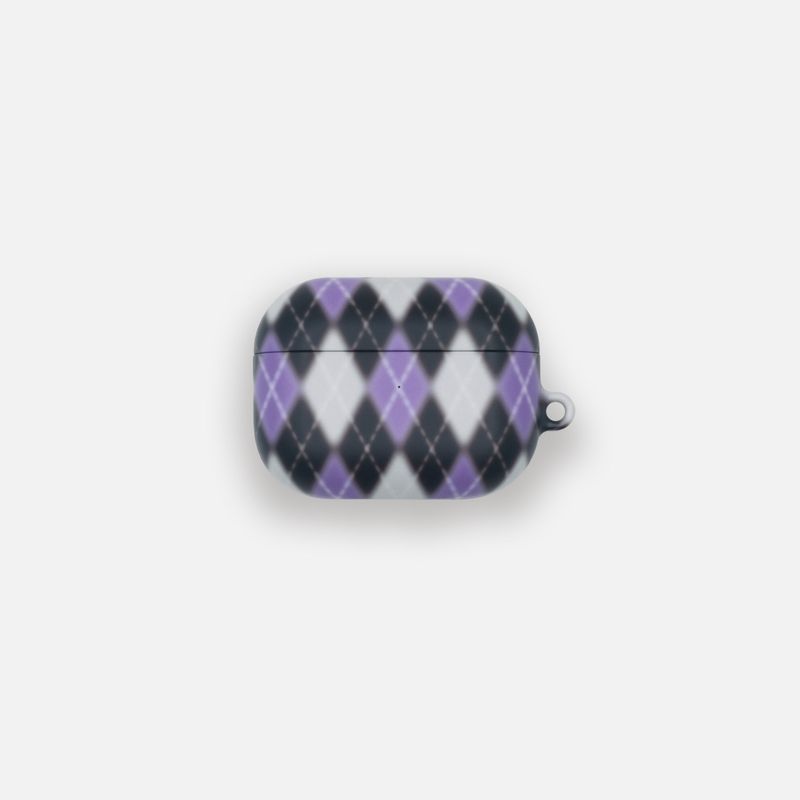 sunvase service(サンベースサービス)の「ARGYLE BLUR CASE_PURPLE (airpods)(Smartphone Accessories)」