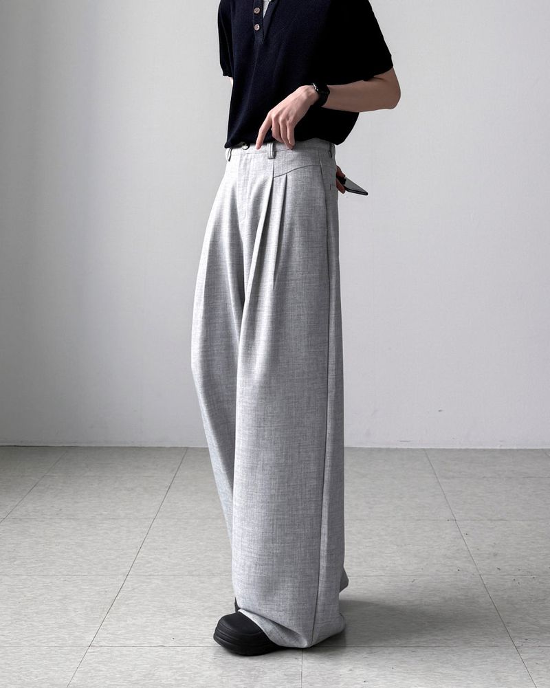 Maple Linen Wide Slacks