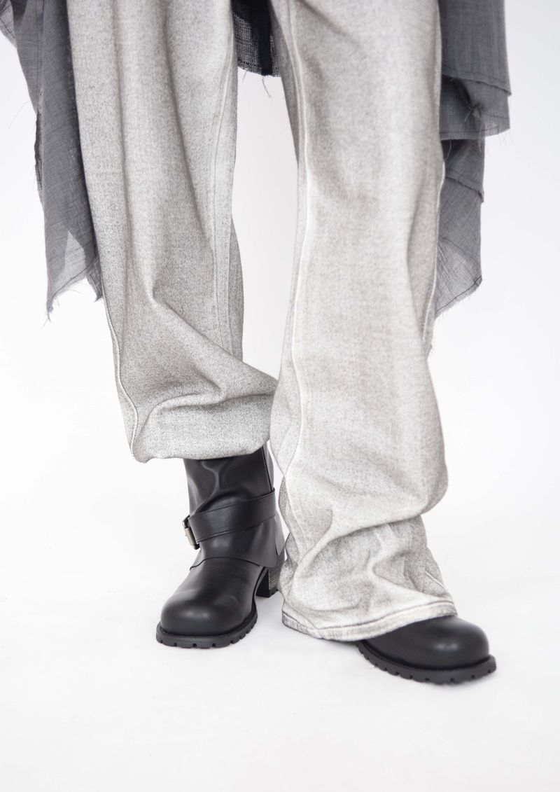 Black Spray Coated Jeans