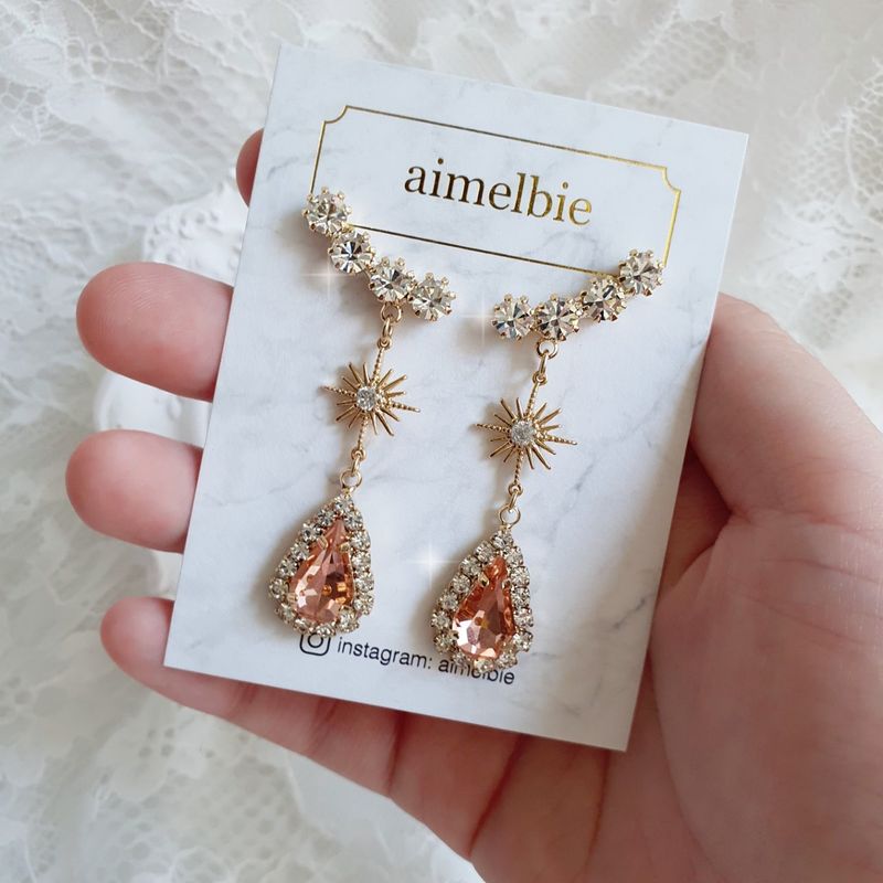 Stellar Elf Earring - Peach