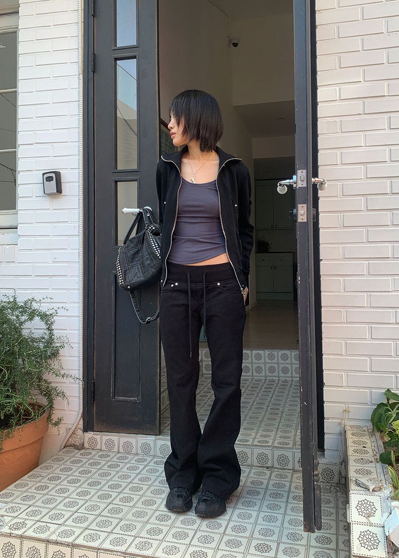 BANDING FLARE PANTS (2color)