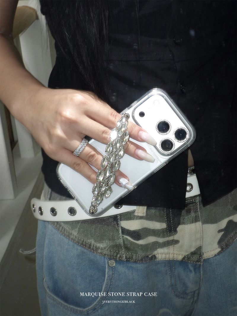 Marquise stone strap case