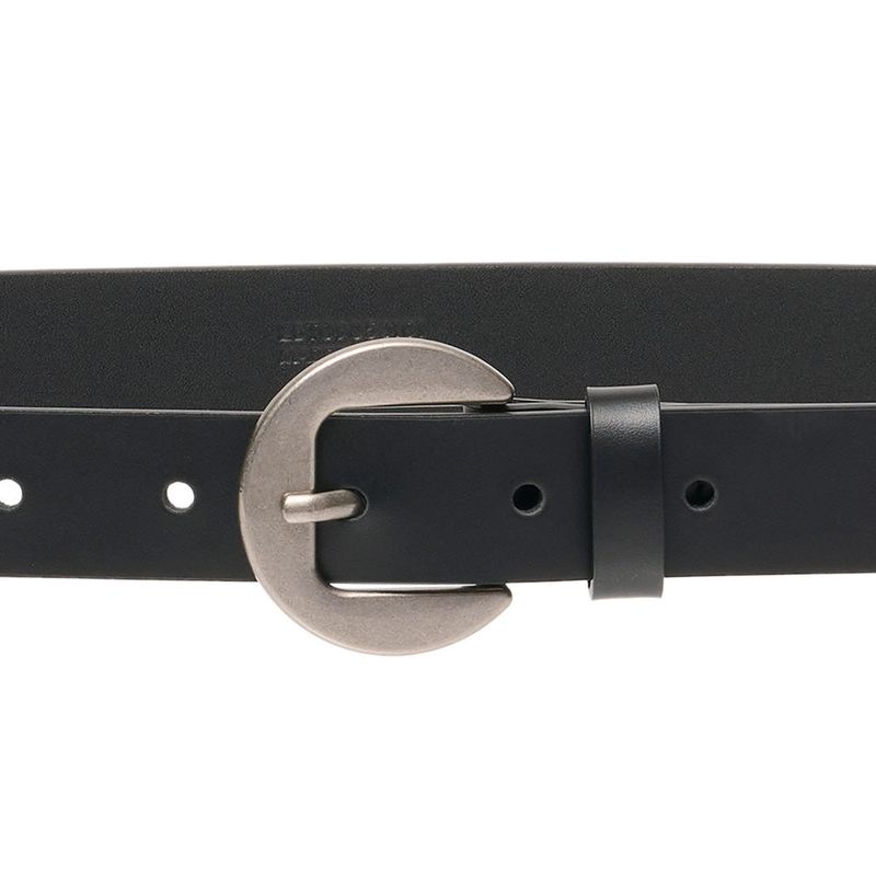BL009 Casual Men's Leather Belt 23 mm Black
