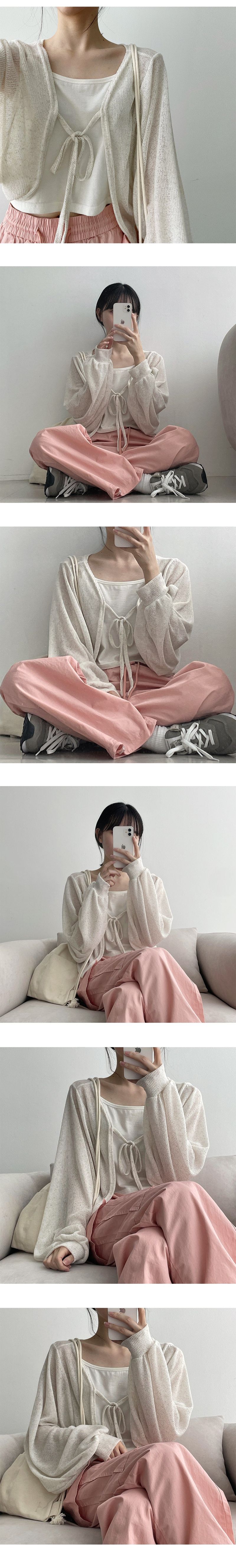 Mochi Two-Way Hem String Cargo Pants