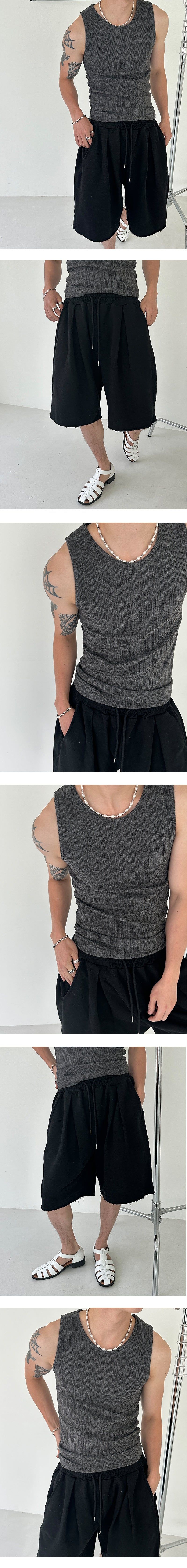 [MUSCLE FIT] Thin golgi sleeveless (4color)  