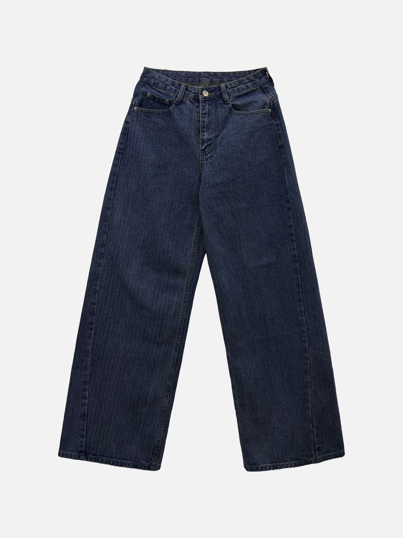 Kona Herringbone Stripe Wide Denim (3c)