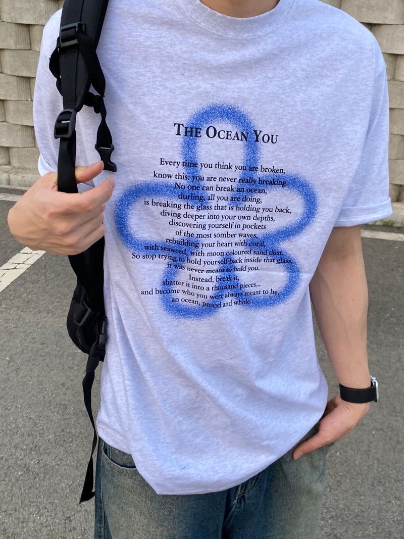 Clover lettering short sleeve T 4C