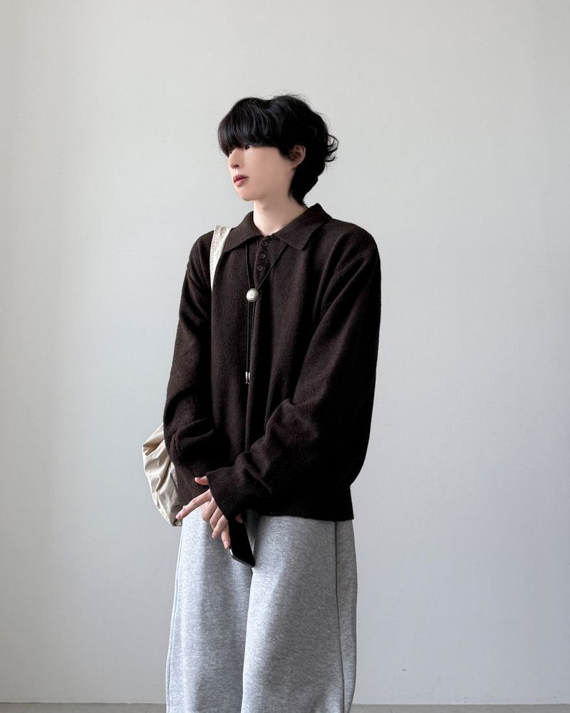 YOURNUS（ユアナス）の「Yuria Wool Collar Knit（Tops）」