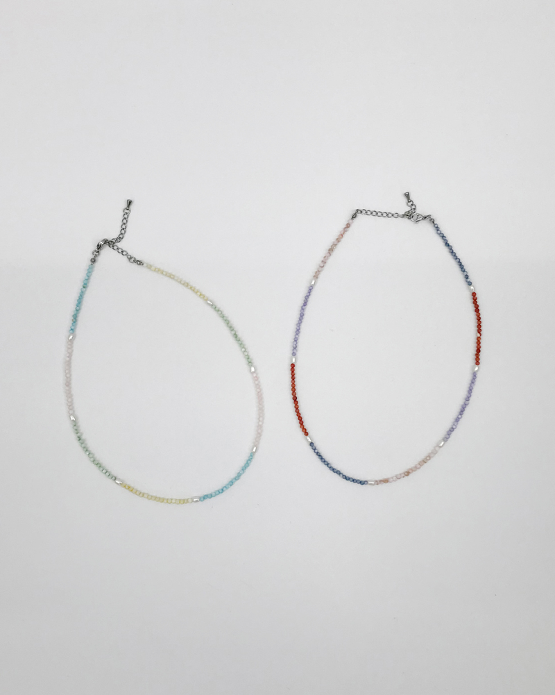 Luce Pearl Bead Necklace (2color)