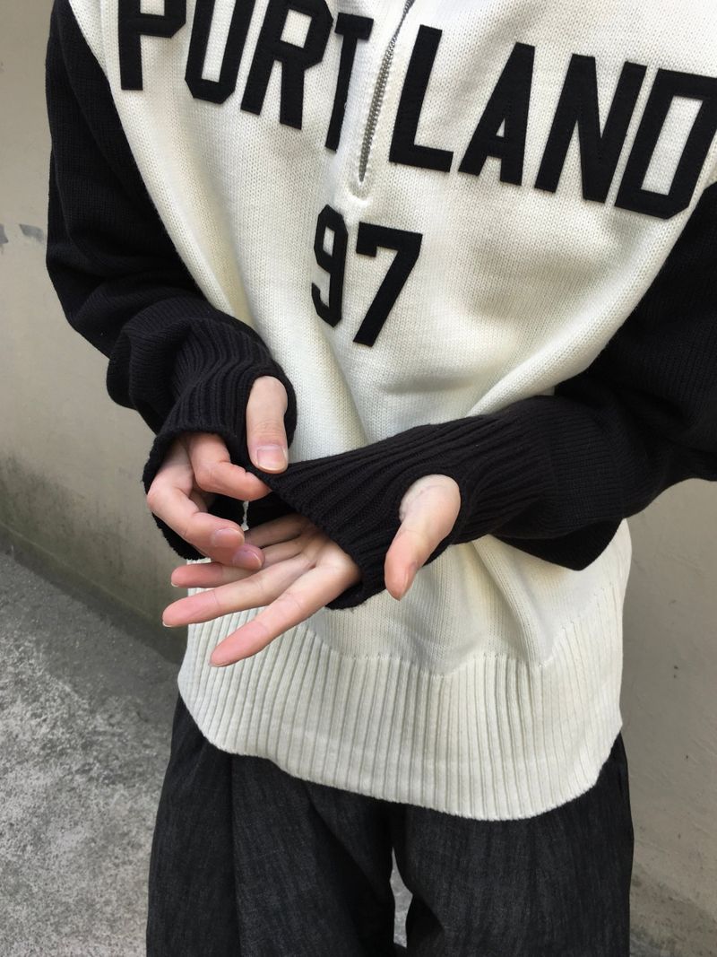 Portland 97 Color Block Knit Zip-Up 2C